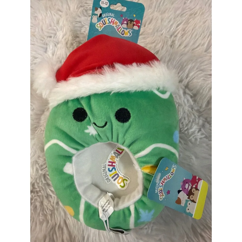 Kellytoy Squishmallows Slippers Kids Size 11-12 Holiday Christmas Squishmallow
